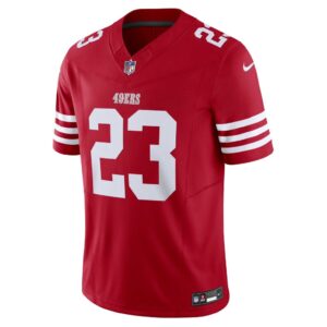 Men's San Francisco 49ers Christian McCaffrey Nike Scarlet Vapor F.U.S.E. Limited Jersey