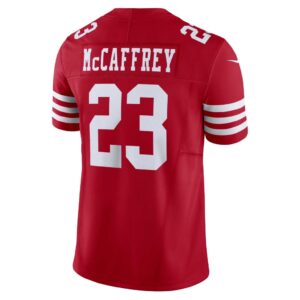 Men's San Francisco 49ers Christian McCaffrey Nike Scarlet Vapor F.U.S.E. Limited Jersey