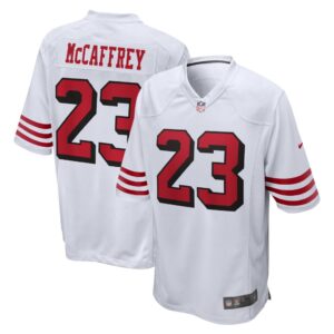 Men's San Francisco 49ers Christian McCaffrey Nike White Game Jersey