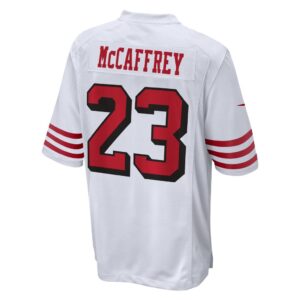 Men's San Francisco 49ers Christian McCaffrey Nike White Game Jersey