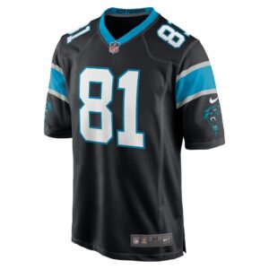 Men's Carolina Panthers CJ Saunders Nike Black Game Player Jersey