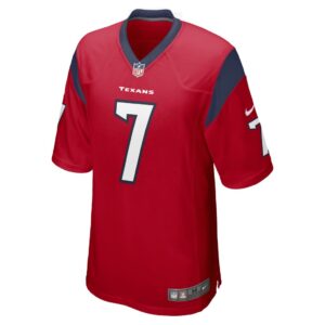 Men's Houston Texans CJ Stroud Nike Red 2023 NFL Draft First Round Pick Alternate Game Jersey