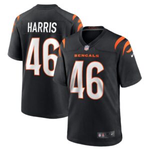 Men's Cincinnati Bengals Clark Harris Nike Black Game Jersey