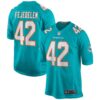 Men's Miami Dolphins Clayton Fejedelem Nike Aqua Game Jersey