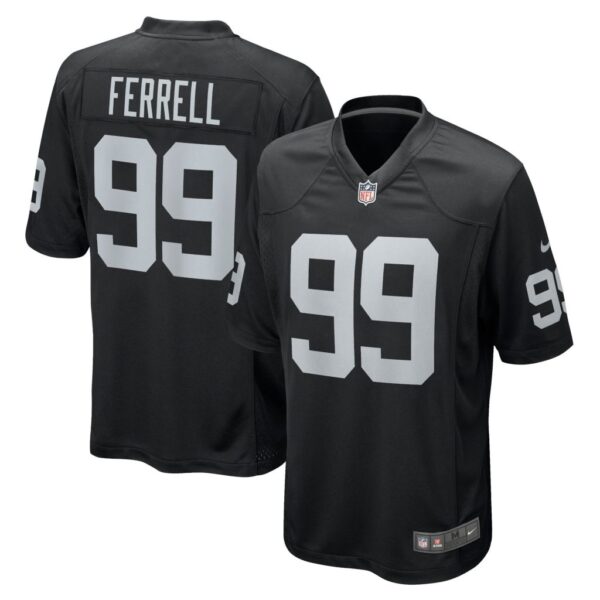 Men's Las Vegas Raiders Clelin Ferrell Nike Black Home Game Jersey