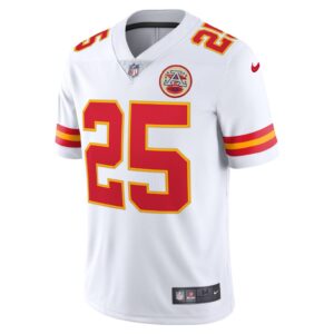 Men's Kansas City Chiefs Clyde Edwards-Helaire Nike White Vapor Limited Jersey