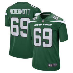 Men's New York Jets Conor McDermott Nike Gotham Green Game Jersey