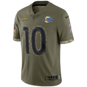 Men's Los Angeles Rams Nike Olive 2022 Salute To Service Limited Jersey