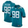 Men's Jacksonville Jaguars Corey Peters Nike Teal Home Game Player Jersey