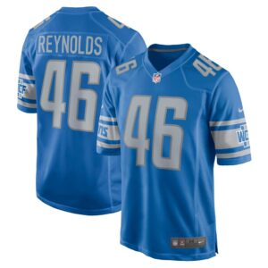 Men's Detroit Lions Craig Reynolds Nike Blue Game Player Jersey