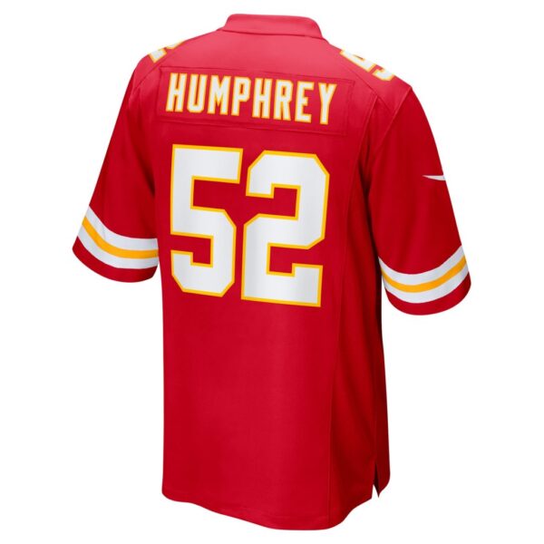 Men's Kansas City Chiefs Creed Humphrey Nike Red Super Bowl LVII Patch Game Jersey