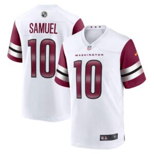 Men's Washington Commanders Curtis Samuel Nike White Away Game Player Jersey