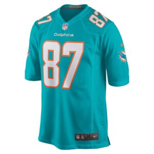 Men's Miami Dolphins DaeSean Hamilton Nike Aqua Home Game Player Jersey