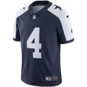 Men's Dallas Cowboys Dak Prescott Nike Navy Alternate Vapor Limited Jersey