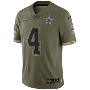 Men's Dallas Cowboys Nike Olive 2022 Salute To Service Limited Jersey