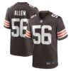 Men's Cleveland Browns Dakota Allen Nike Brown Game Player Jersey