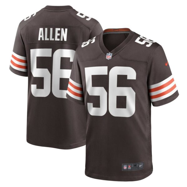 Men's Cleveland Browns Dakota Allen Nike Brown Game Player Jersey