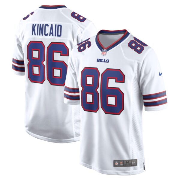 Men's Buffalo Bills Dalton Kincaid Nike White Game Jersey