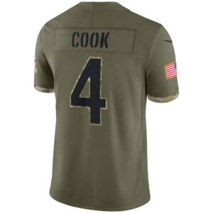 Men's Minnesota Vikings Nike Olive 2022 Salute To Service Limited Jersey