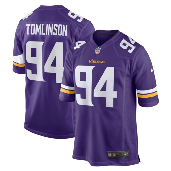 Men's Minnesota Vikings Dalvin Tomlinson Nike Purple Game Jersey