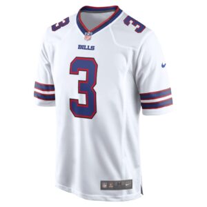 Men's Buffalo Bills Damar Hamlin Nike White Game Jersey