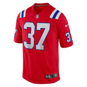 Men's New England Patriots Damien Harris Nike Red Alternate Game Jersey