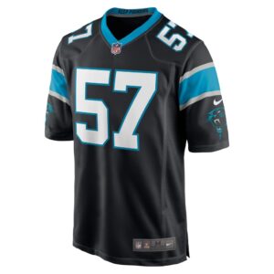 Men's Carolina Panthers Damien Wilson Nike Black Game Player Jersey