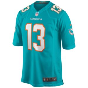 Men's Miami Dolphins Dan Marino Nike Aqua Game Retired Player Jersey