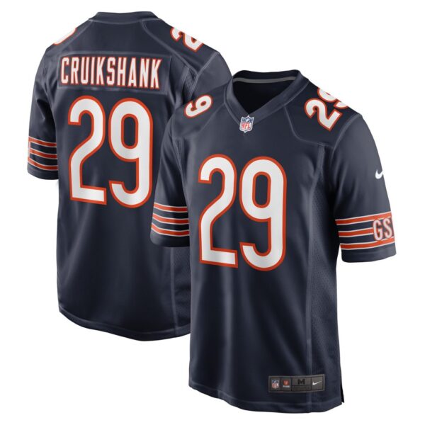 Men's Chicago Bears Dane Cruikshank Nike Navy Game Player Jersey