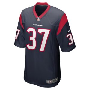 Men's Houston Texans D'Angelo Ross Nike Navy Game Player Jersey