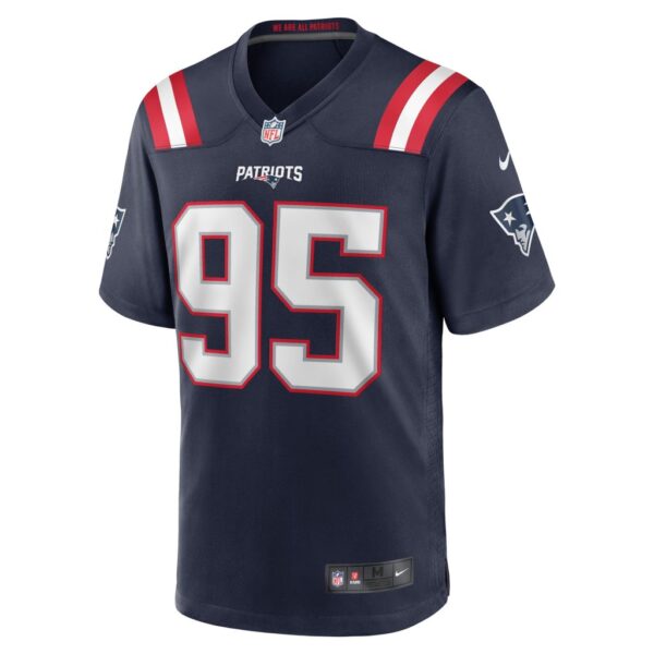 Men's New England Patriots Daniel Ekuale Nike Navy Game Player Jersey