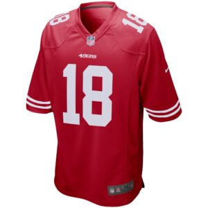 Men's Nike Dante Pettis Scarlet San Francisco 49ers Player Game Jersey