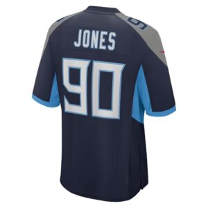 Men's Tennessee Titans DaQuan Jones Nike Navy Game Jersey