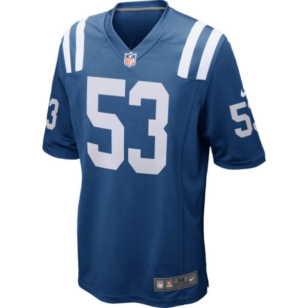 Men's Nike Darius Leonard Royal Indianapolis Colts Player Game Jersey