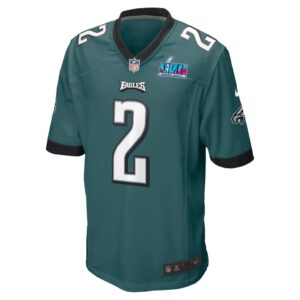 Men's Philadelphia Eagles Darius Slay Jr. Nike Midnight Green Super Bowl LVII Patch Game Jersey