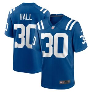 Darren Hall Indianapolis Colts Nike Team Game Jersey - Royal