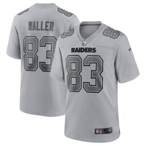 Men's Las Vegas Raiders Darren Waller Nike Gray Atmosphere Fashion Game Jersey