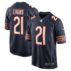 Men's Chicago Bears Darrynton Evans Nike Navy Game Player Jersey