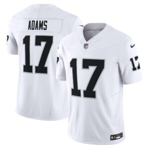 Men's Las Vegas Raiders Davante Adams Nike White Vapor F.U.S.E. Limited Jersey