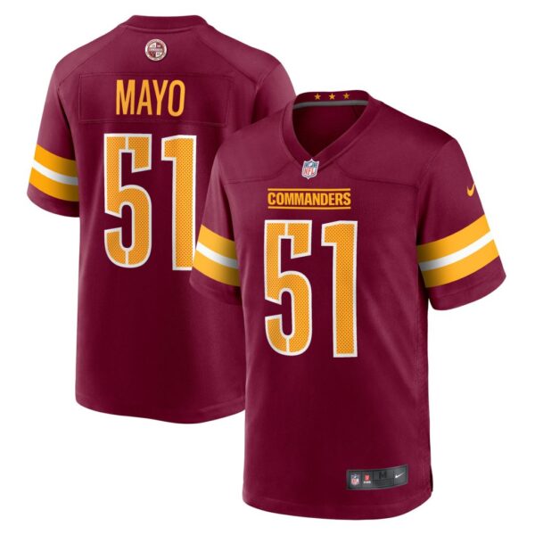 Men's Washington Commanders David Mayo Nike Burgundy Game Player Jersey