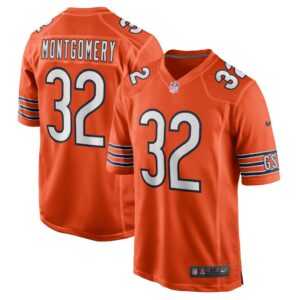 Men's Chicago Bears David Montgomery Nike Orange Alternate Game Player Jersey