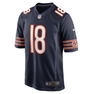 Men's Chicago Bears David Moore Nike Navy Game Player Jersey