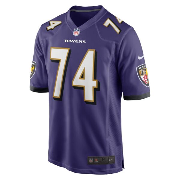 Men's Baltimore Ravens David Sharpe Nike Purple Game Player Jersey