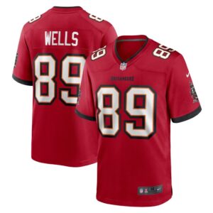 Men's Tampa Bay Buccaneers David Wells Nike Red Home Game Player Jersey