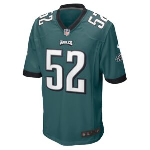 Men's Philadelphia Eagles Davion Taylor Nike Midnight Green Game Jersey