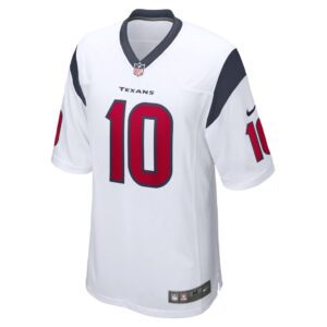 Men's Houston Texans Davis Mills Nike White Game Player Jersey