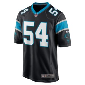 Men's Carolina Panthers Daviyon Nixon Nike Black Game Player Jersey