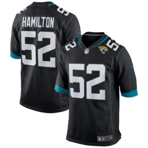 Men's Jacksonville Jaguars DaVon Hamilton Nike Black Game Jersey