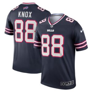 Men's Buffalo Bills Dawson Knox Nike Navy Inverted Legend Jersey