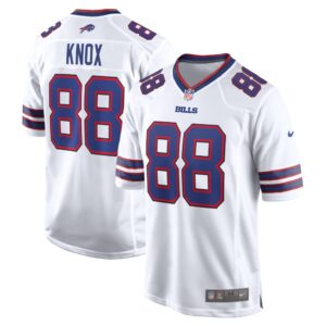 Men's Buffalo Bills Dawson Knox Nike White Away Game Player Jersey